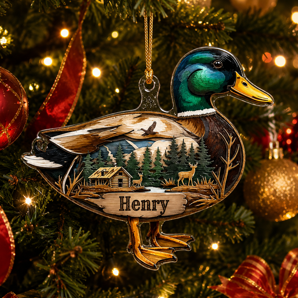 Personalized Hunting Mallard Wilderness Acrylic