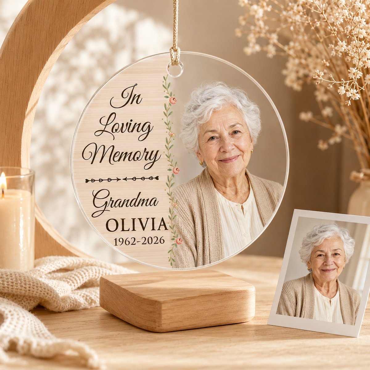 Custom Photo In Loving Memory Grandma