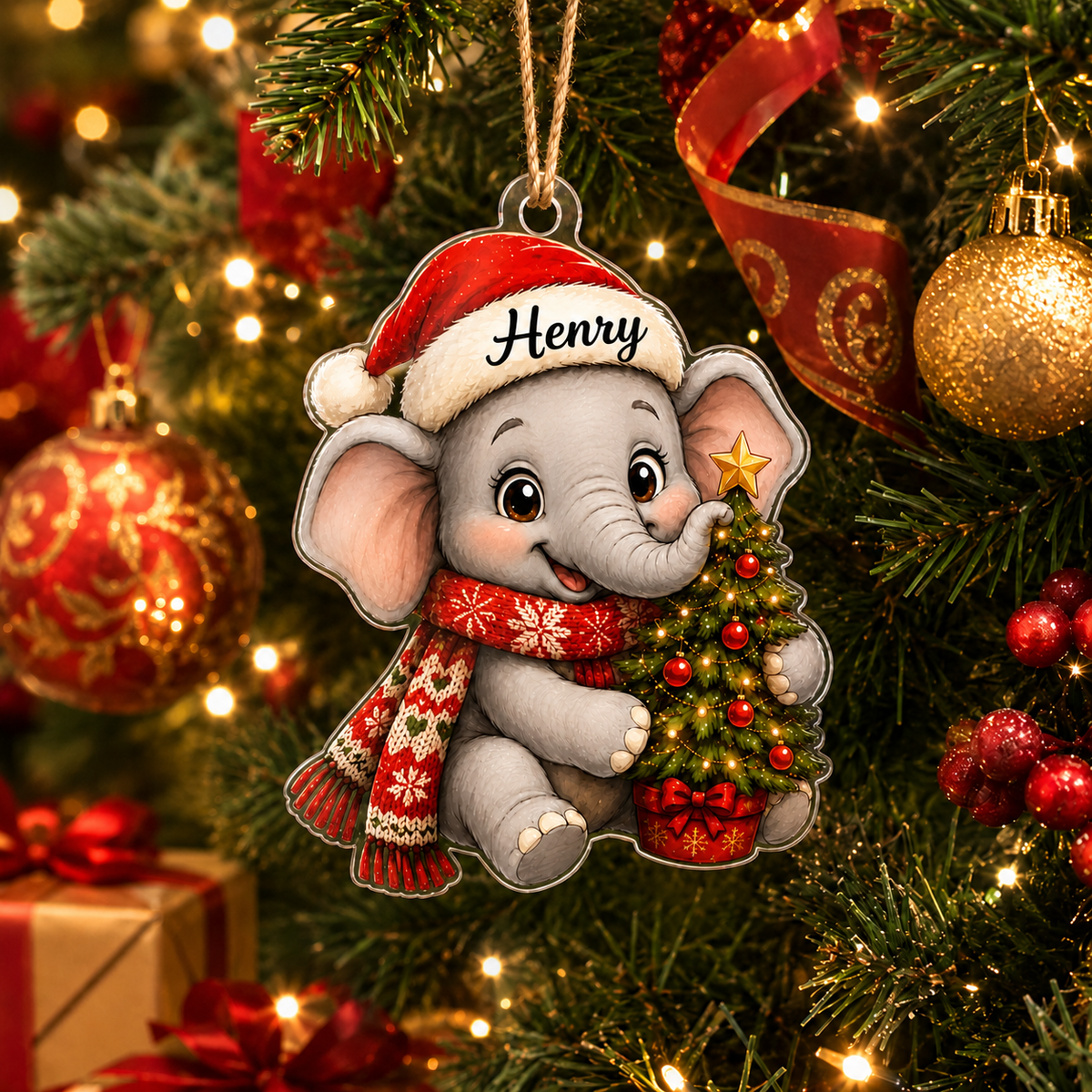 Animal Christmas Elephant