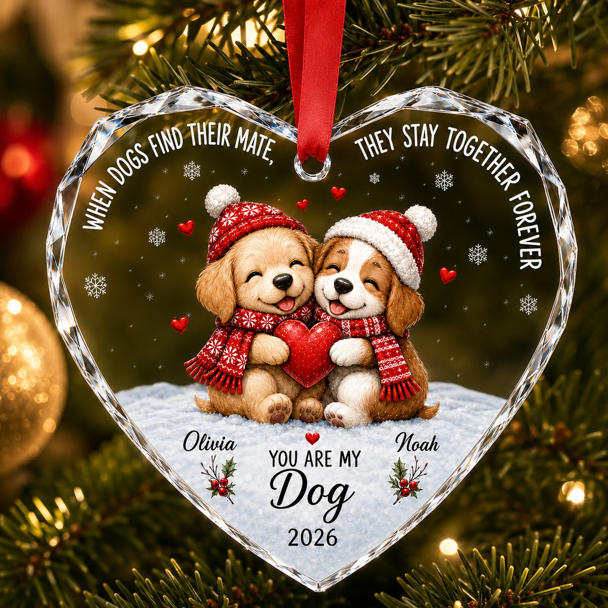 Custom Animal Couple Dog