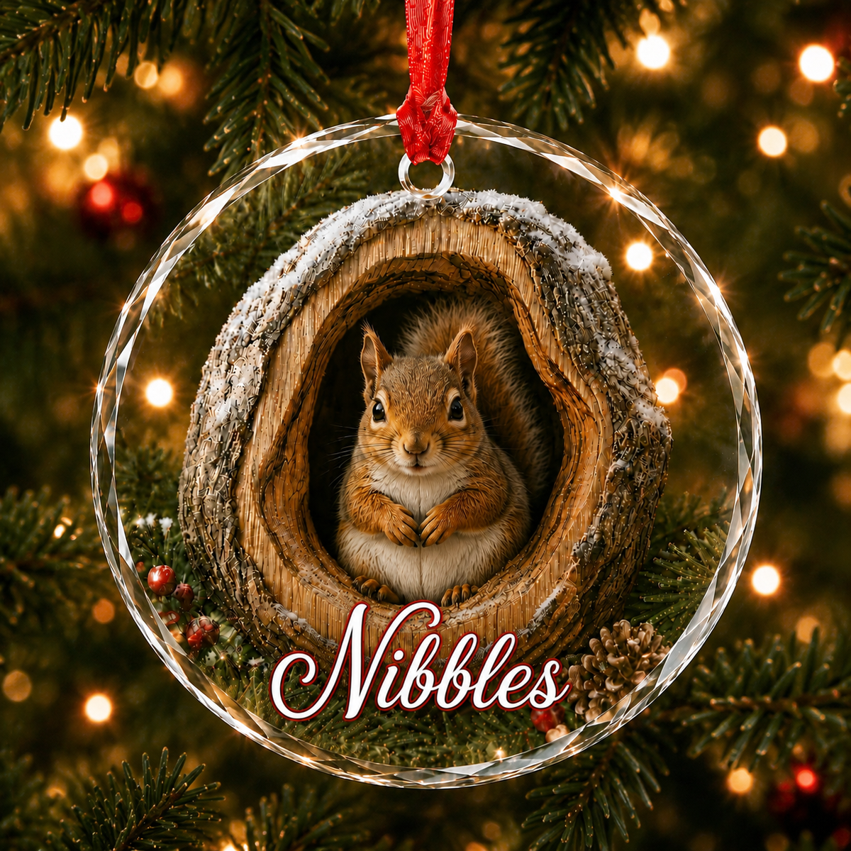 Glass ornament Animal Squirrel