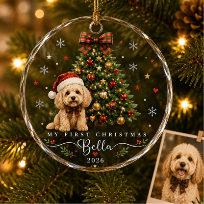 Custom Photo Dog Xmas Style 1