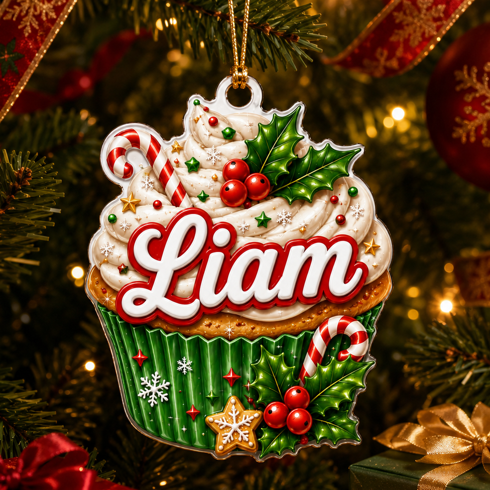 Custom Name Food Acrylic - Cupcake