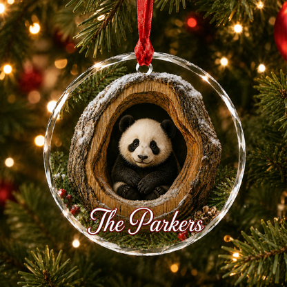 Glass ornament Animal Panda
