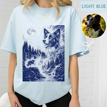 Custom Photo Cat T-Shirt, Personalized Pet Unisex Wash Shirt THUC99