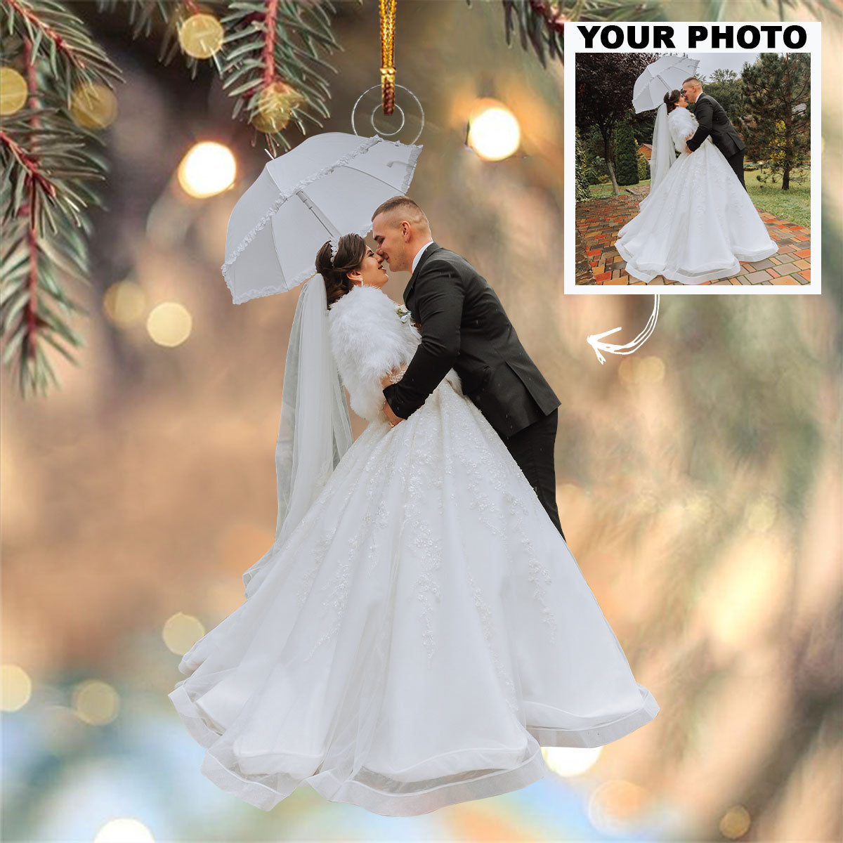 Custom Photo Horse Riding Equestrian Ornament | Custom Photo Family Acrylic Christmas Tree Decoration Gift THH22