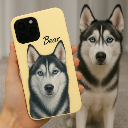 Custom Pet Lover Phone Case – Memorial Animal Design for Cat & Dog Owners THUC9909