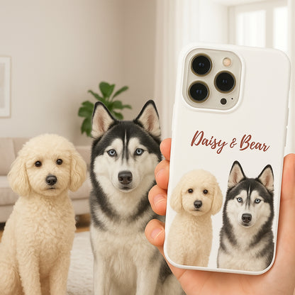 Custom Pet Printed Phone Case – Personalized Dog or Cat Gift for Animal Lovers THUC9907
