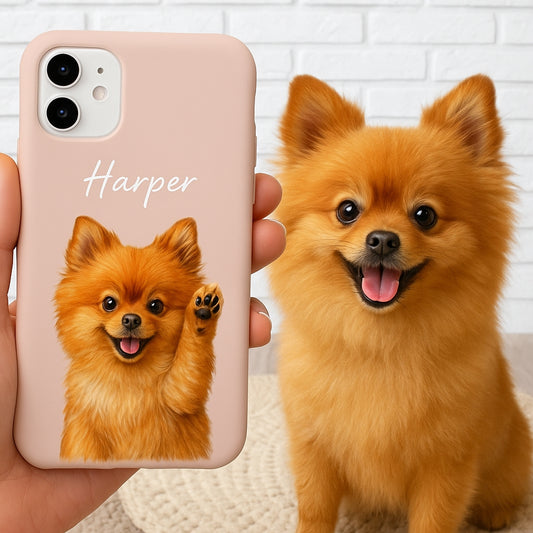 Custom Pet Design Phone Case – Gift for Pet Parents, Dog and Cat Photo Case THUC9910