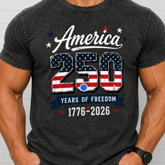 USA 250th Birthday T-Shirt 1776–2026 Patriotic Freedom Shirt THUC99