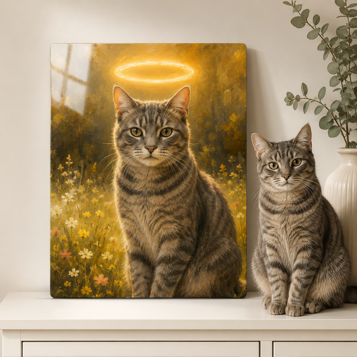 Personalized Pet Metal Wall Art – Custom Dog Portrait Print Gift For Dog Cat Lover THUC99