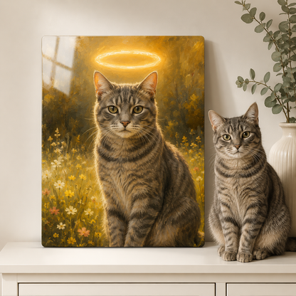 Personalized Pet Metal Wall Art – Custom Dog Portrait Print Gift For Dog Cat Lover THUC99