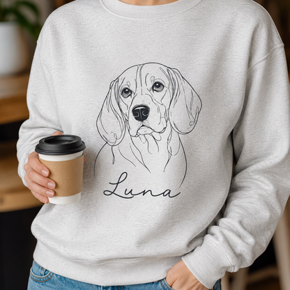Personalized Dog Memorial Hoodie Custom Pet Photo Sweatshirt Sympathy Gift for Pet Loss THUC99