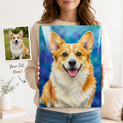 Custom Pet Metal Wall Art – Personalized Dog Portrait From Photo Gift For Pet Lover THUC99