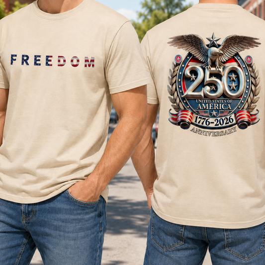 America Birthday T-Shirt 1776–2026, USA Freedom Celebration Unisex Tee THUC99