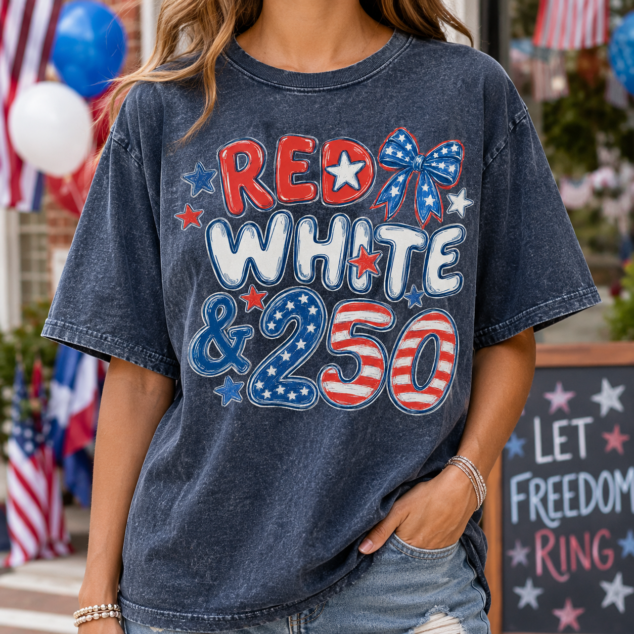 250 Years of America T-Shirt, USA Semiquincentennial Gift Tee THUC99