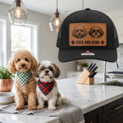 Personalized Dog Name Trucker Hat – Custom Photo Pet Name Hat | Gift For Dog Lovers THUC99