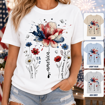 USA 250 Years Patriotic Tee, American Heritage Anniversary Unisex T-Shirt THUC99