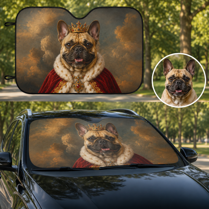 Custom Dog Car Windshield Sunshade, Dog Dad Car Interior Gift THUC99