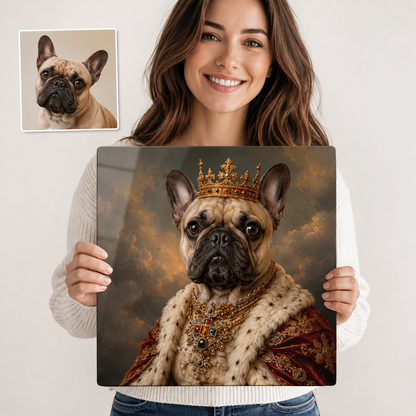 Custom Photo Dog Metal Wall Art Print – Personalized Pet Portrait Dog Gift THUC99