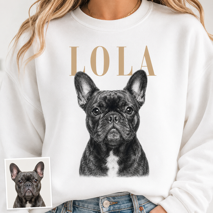 Personalized Dog Memorial Hoodie Custom Pet Photo Sweatshirt Sympathy Gift for Pet Loss THUC99