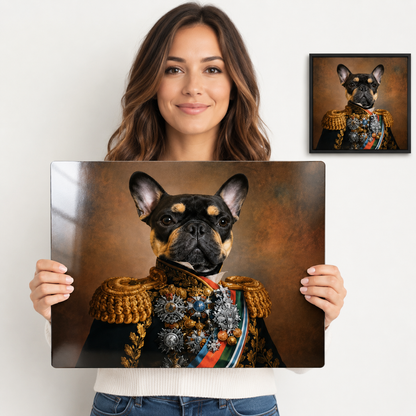Personalized Pet Portrait Metal Print – Custom Dog Wall Art Gift For Pet Lover THUC99