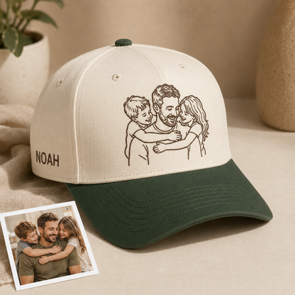 Custom Photo Dad Hat, Personalized Embroidered Cap, Custom Pet Face Hat, Dog Dad Gift, Cat Dad Gift, Father’s Day Gift For Dad THUC99