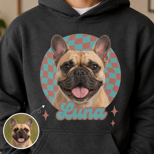 Custom Dog Face Sweatshirt Personalized Puppy Photo Hoodie Funny Gift for Pet Lovers THUC99 (Copy)