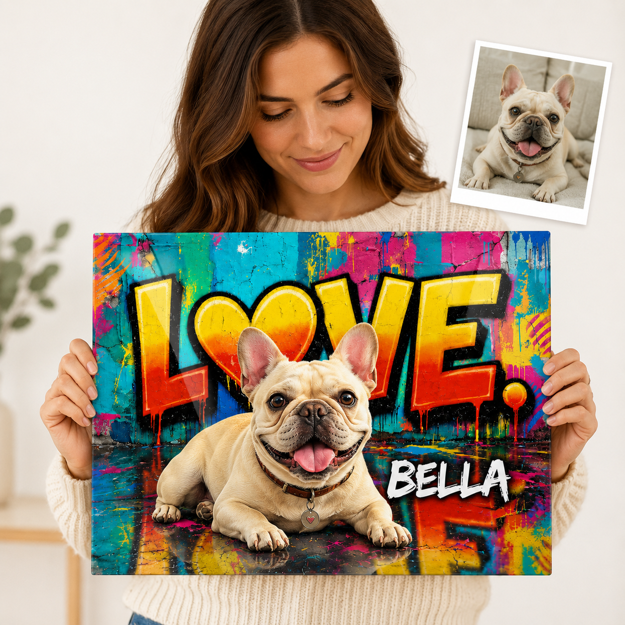Custom Photo Dog Metal Wall Art – Personalized Pet Memorial Gift For Dog Cat Lover THUC99