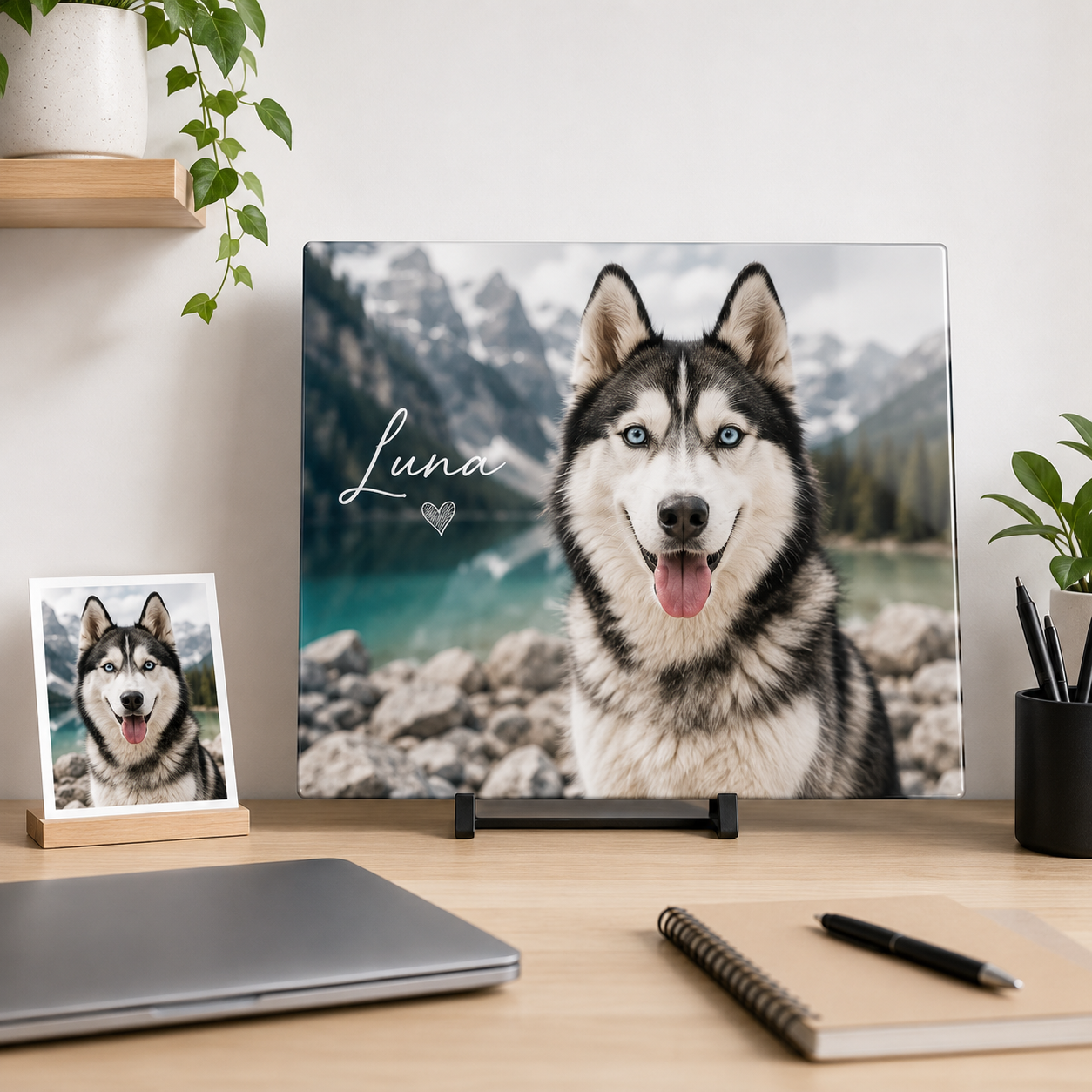 Personalized Dog Metal Wall Art – Custom Pet Portrait Print Gift For Dog Mom THUC99