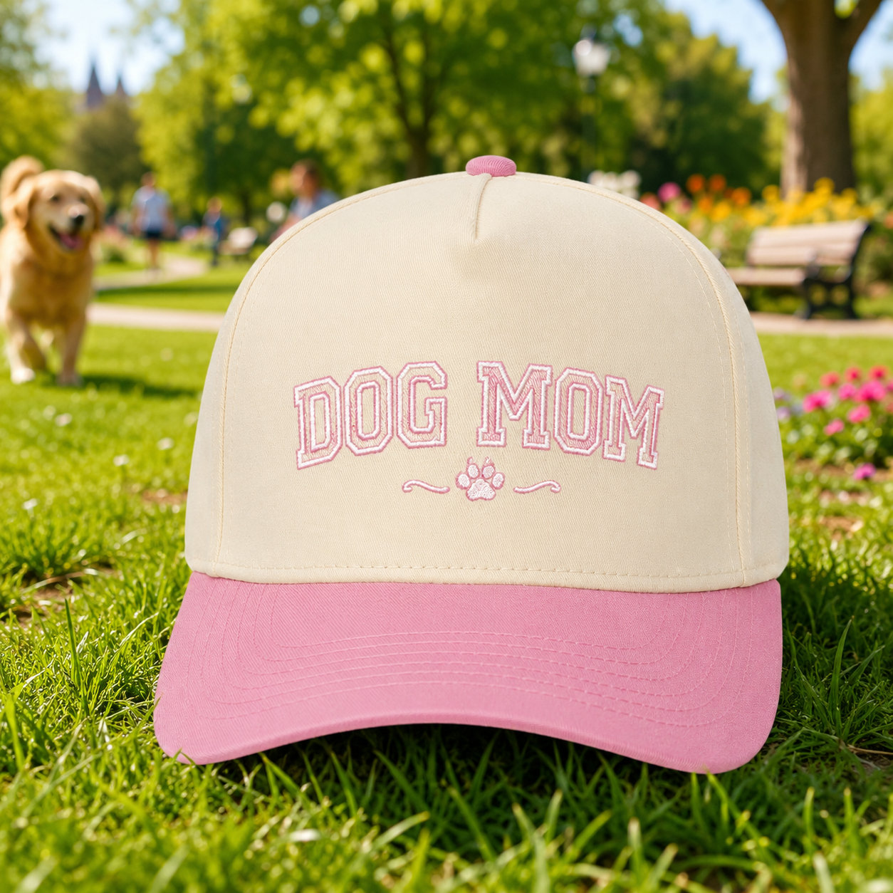 Dog Mom Embroidered Hat, Personalized Pet Memorial Hat, Dog Dad Gift THUC99