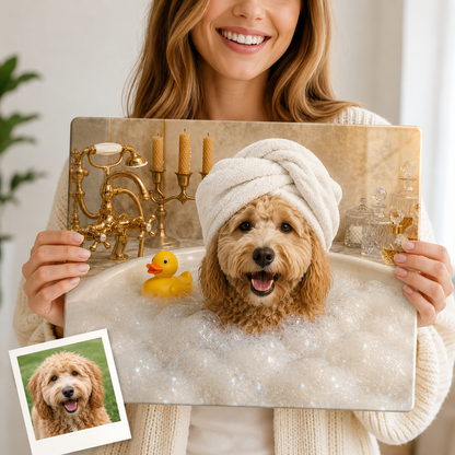 Custom Pet Metal Wall Art – Personalized Dog Portrait From Photo Gift For Pet Lover THUC99
