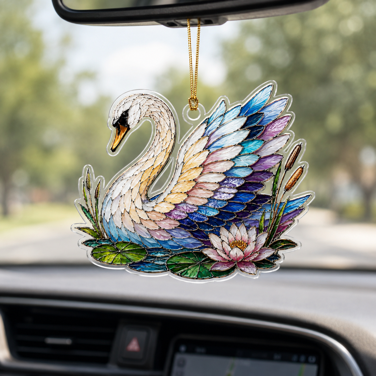Bird With Flower Swan
