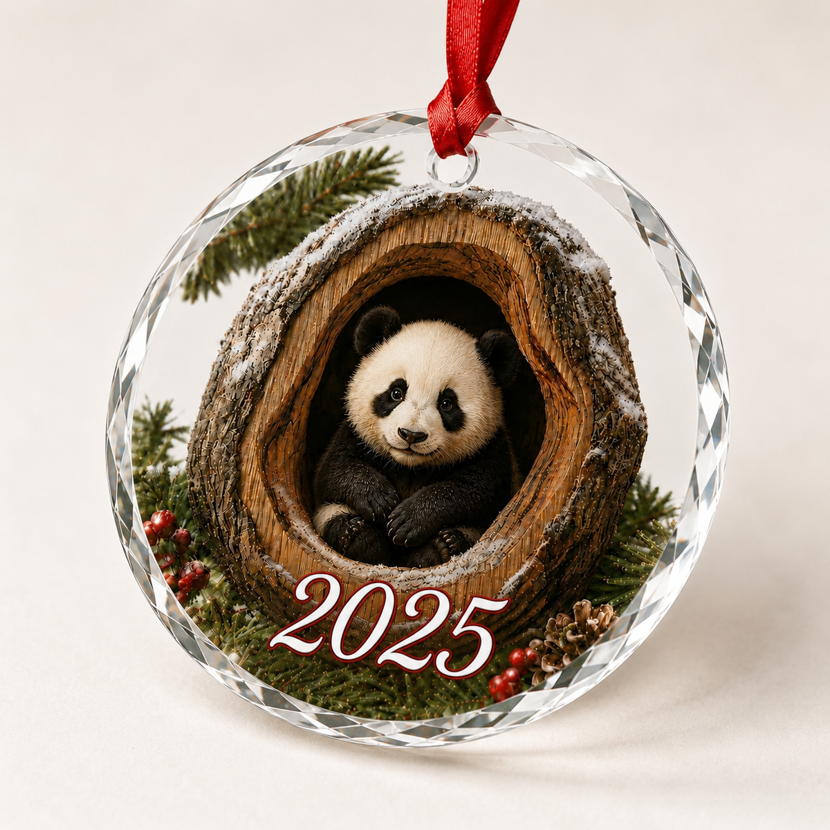 Glass ornament Animal Panda
