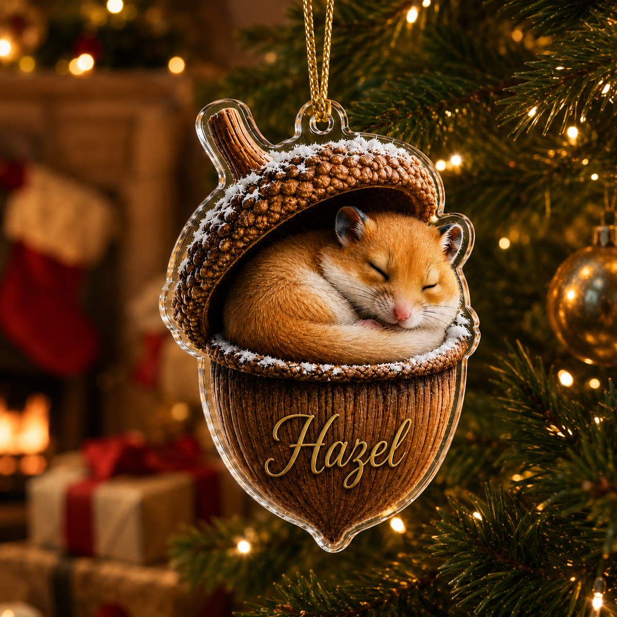 Animal Tree Decor Acrylic Hamster