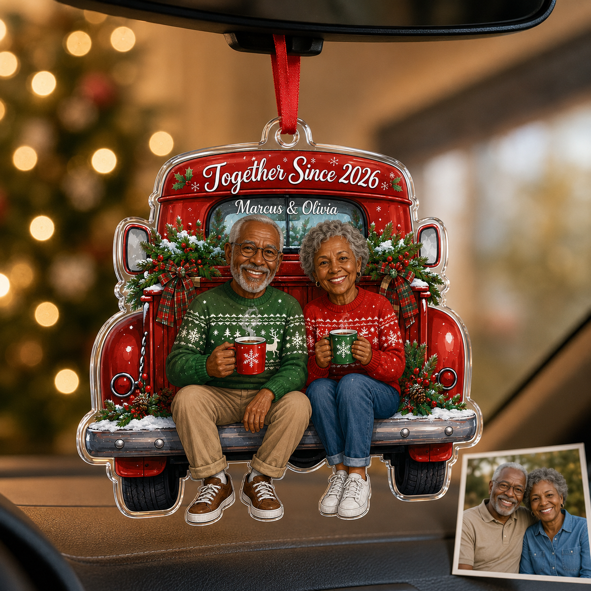 Family Memory Xmas Car