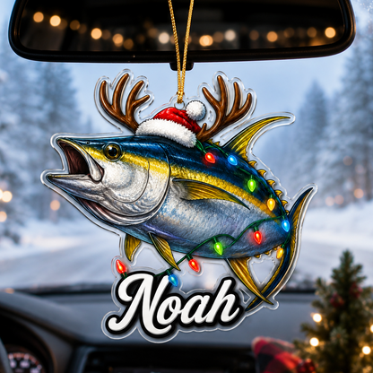 Fishing Christmas Lights Yellowfin Tuna Acrylic