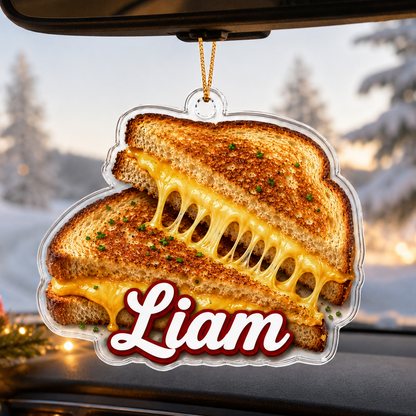 Breakfast Custom Name Grilled Cheese Sandwich Acrylic