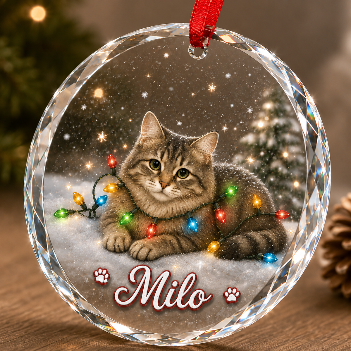 Glass Animal Led Light Cat
