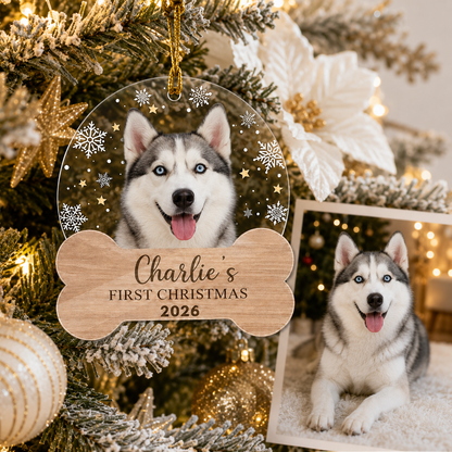 Custom Photo Dog Christmas Style 12