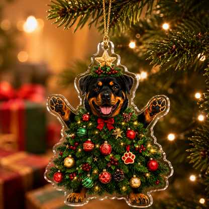 Dog Santa Tree Rottweiler