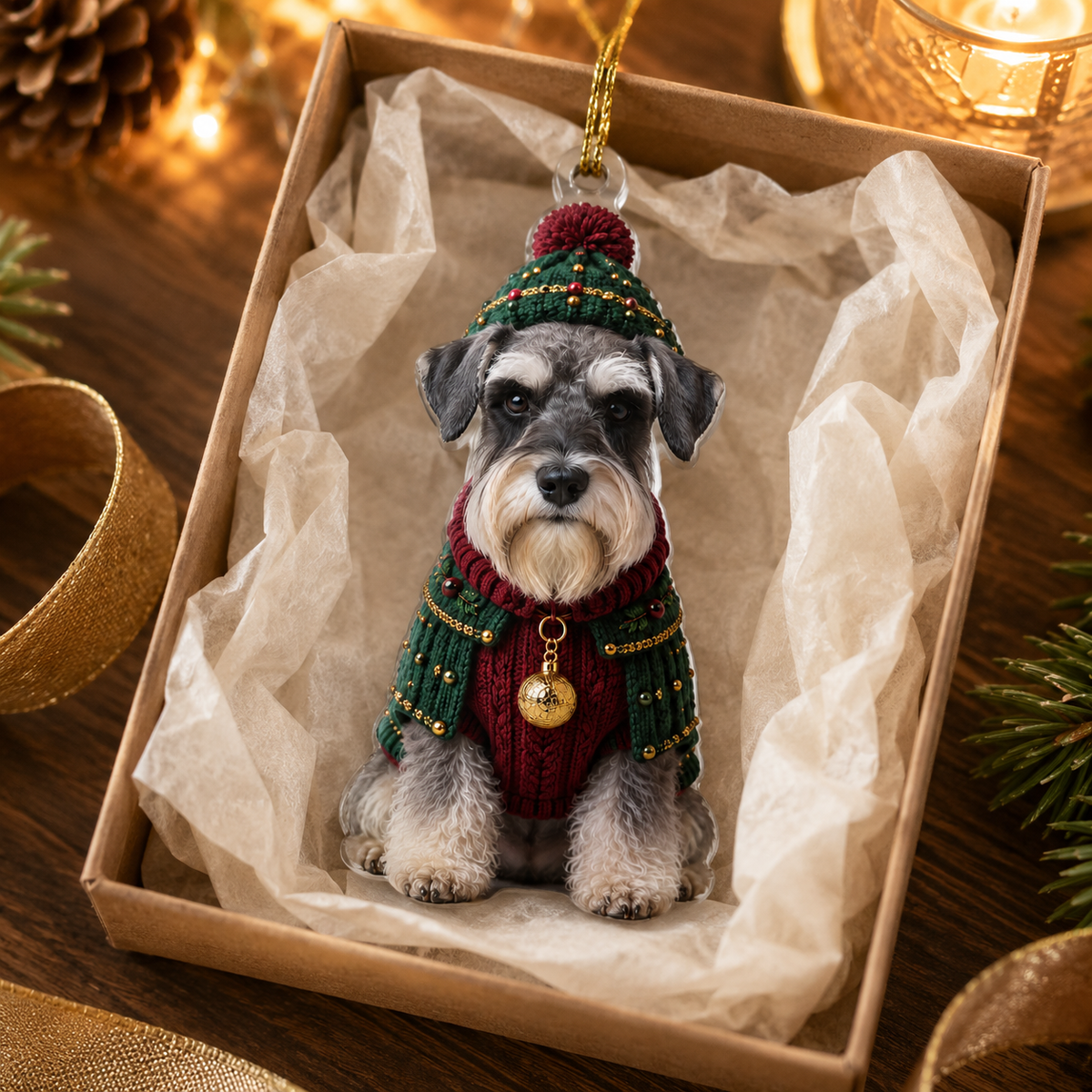 Dog Chrismast With Noel Sweater Snauchzer