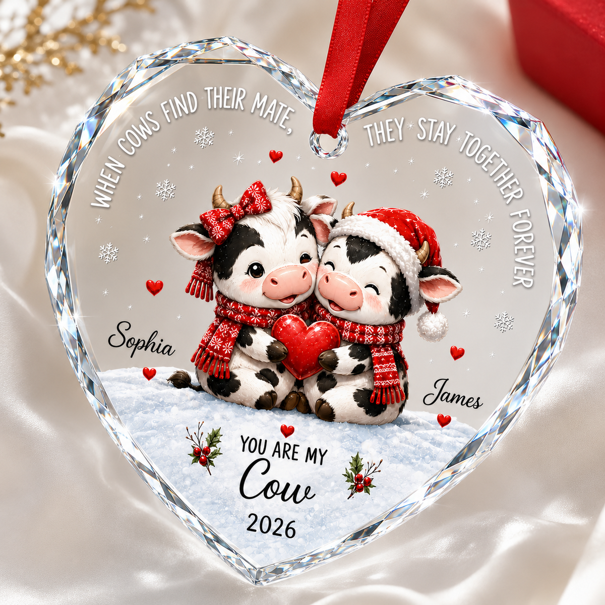 Custom Animal Couple Cow
