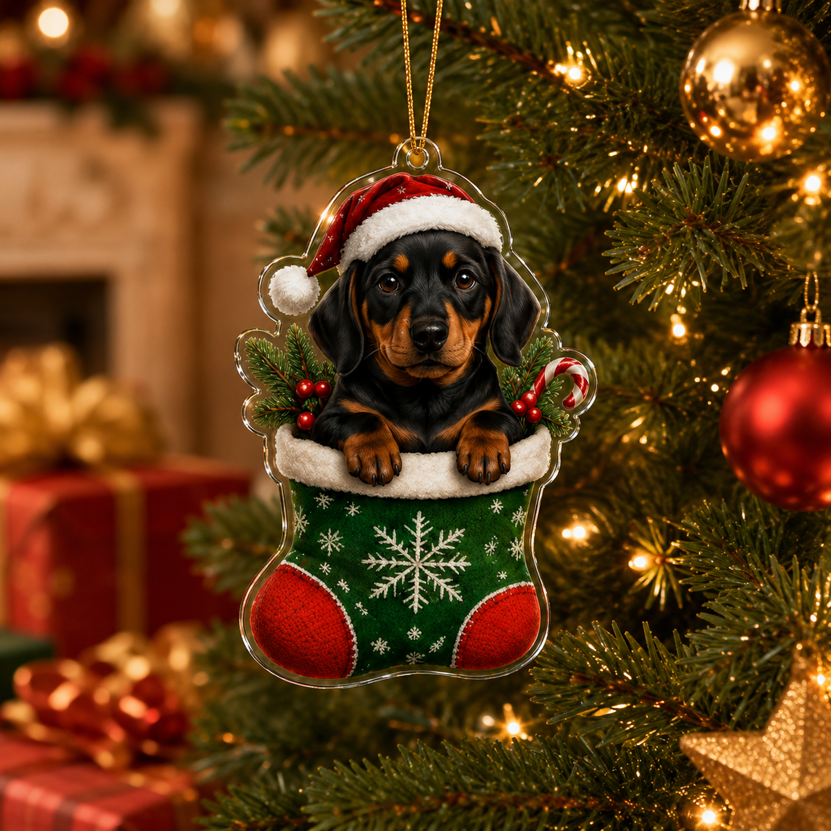 Dog Christmas Socks Rottweiler
