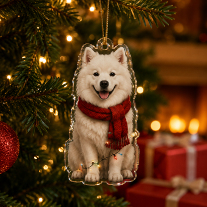 Dog Christmas Ledlight Samoyed