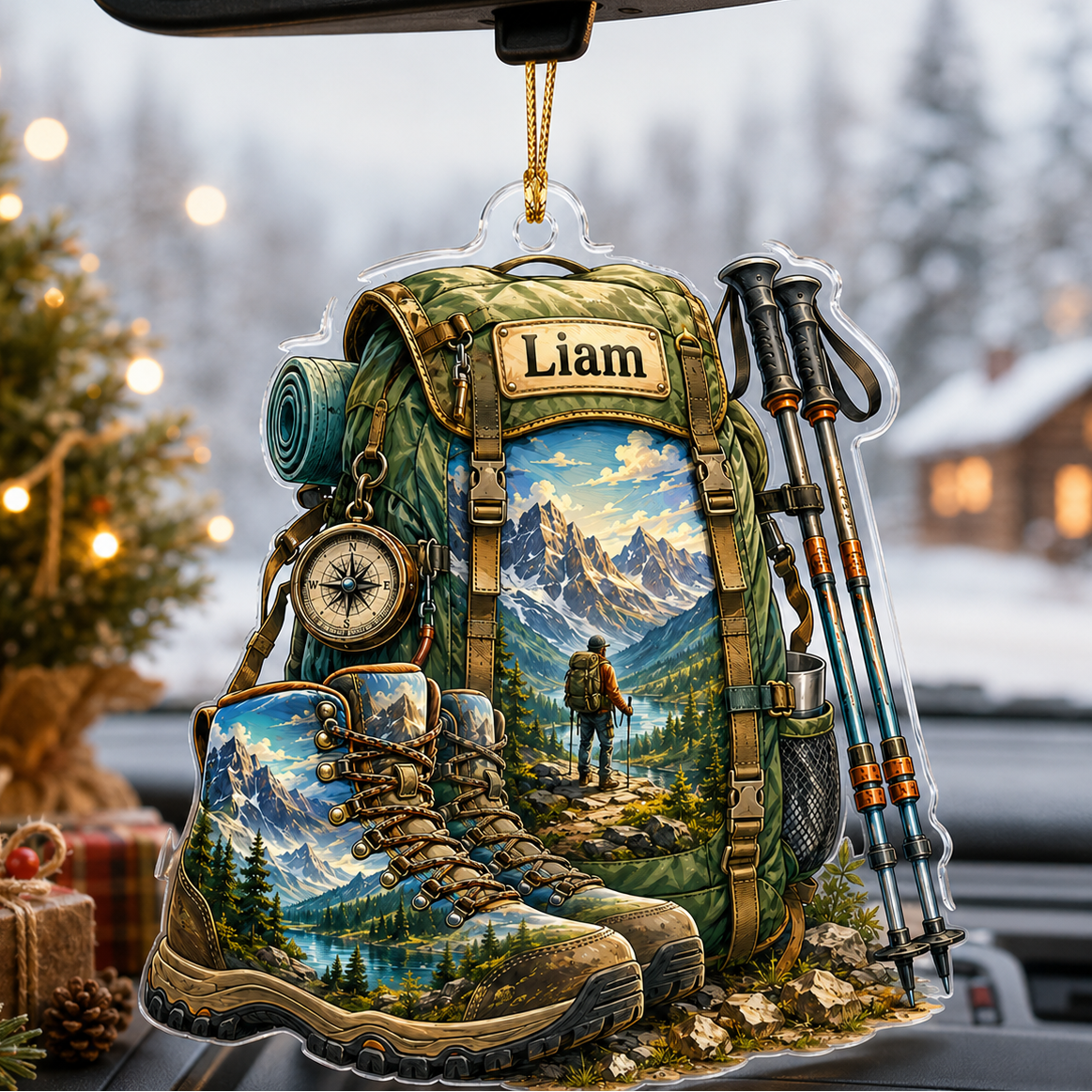 Custom Name Hiking And Trekking Acrylic Style 7