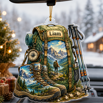 Custom Name Hiking And Trekking Acrylic Style 7