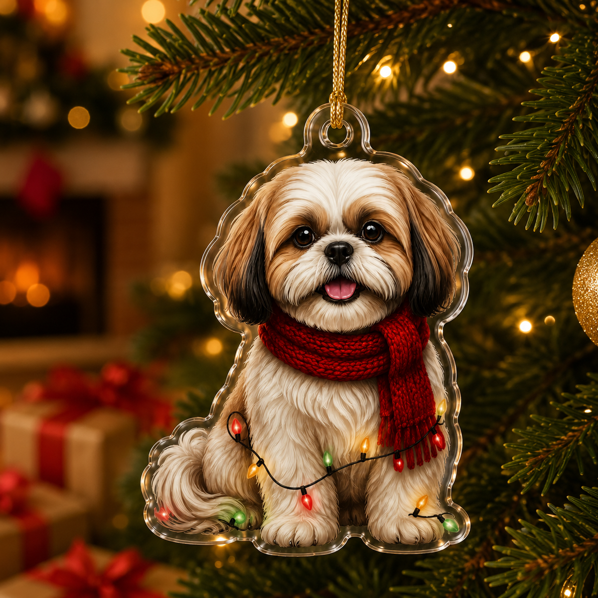 Dog Christmas Ledlight Shih Tzu