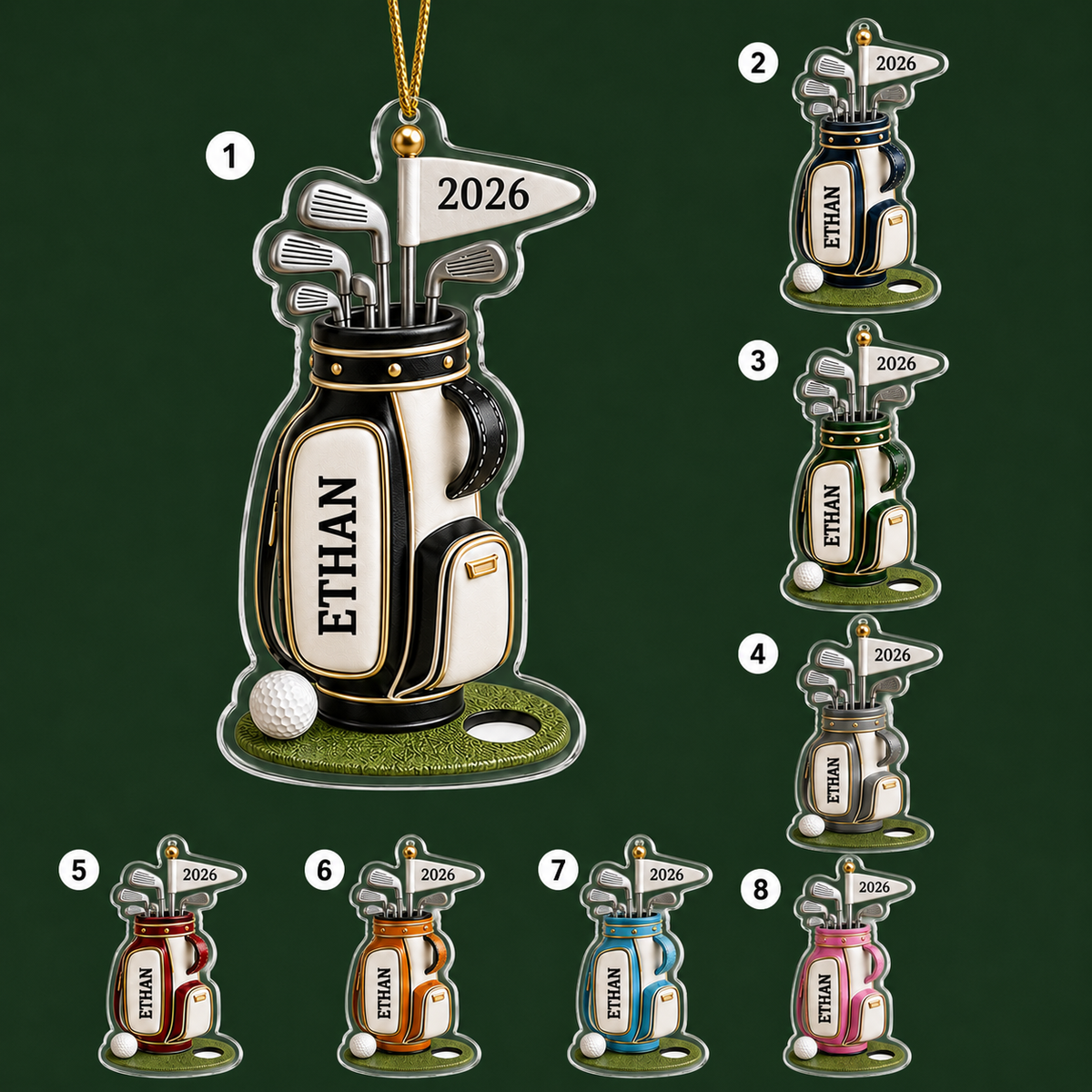 Golf Acrylic Style 5