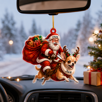 Santa Claus and Dog Chihuahua